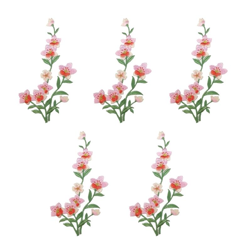 R9UF 5Pcs Embroidery Applique  - Embroidery Jacket Jeans recensione e prezzo
